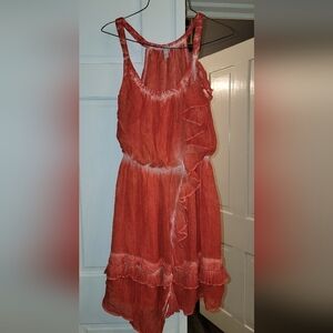 Free People Aphrodite Coral  Dress